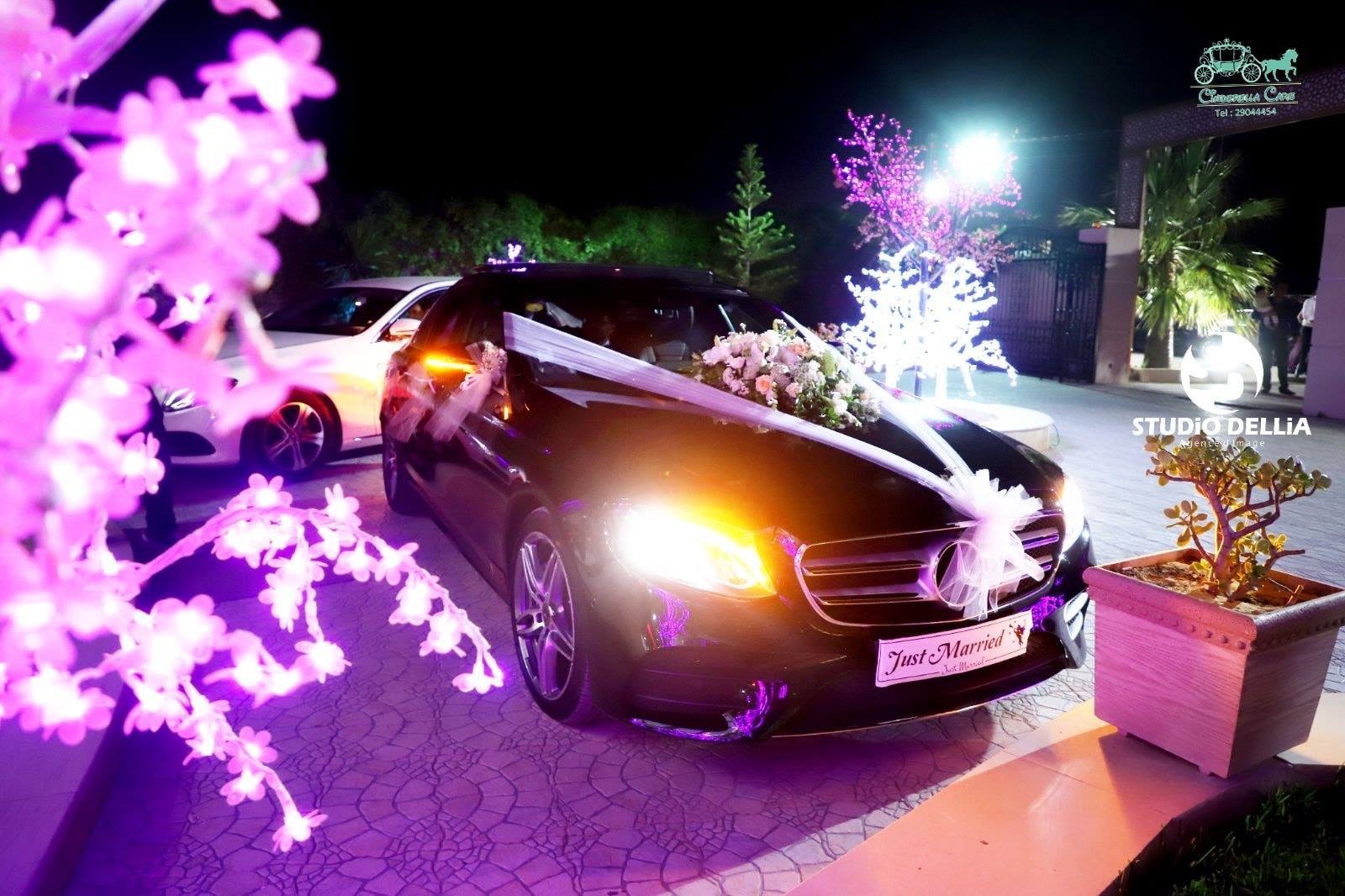 Cinderella cars pour location de voiture pour marriage.