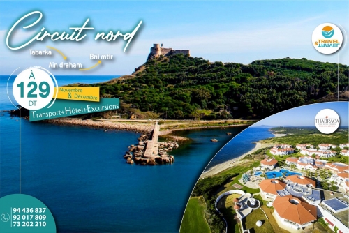 Vivez bienL\'automne Avec TRAVEL & TRAVEL  Circuit Nord Ouest Tabarka , Ain Drahem  Novembre & Décembre 2019 ❤ ‍‍⛄♨